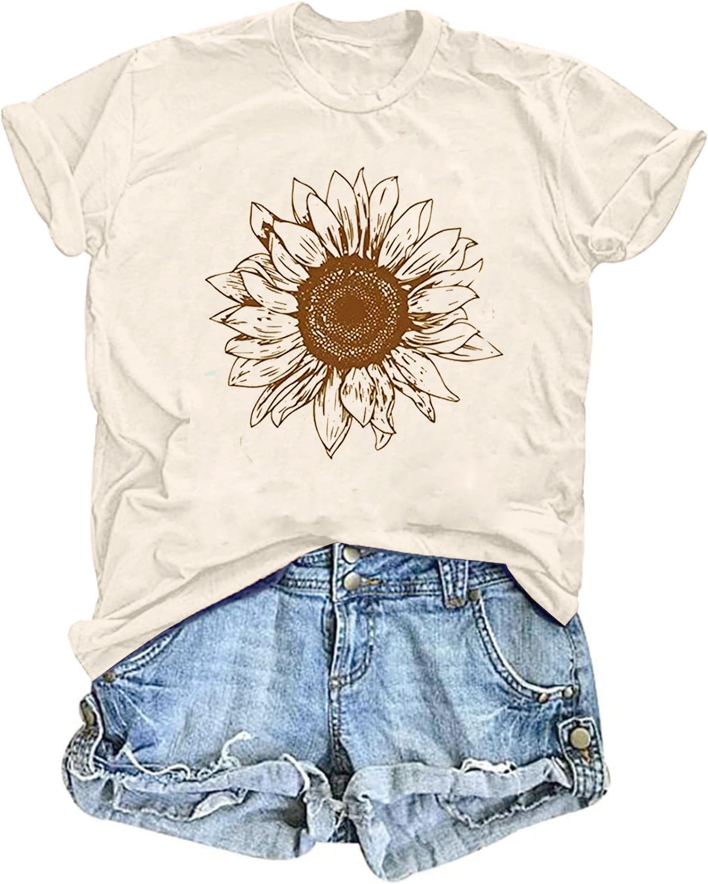 Boho Wildflower Loose Tees