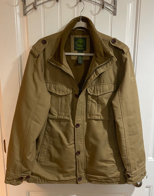 Timberland Military Jacket Body Shell Mens' Large Khaki