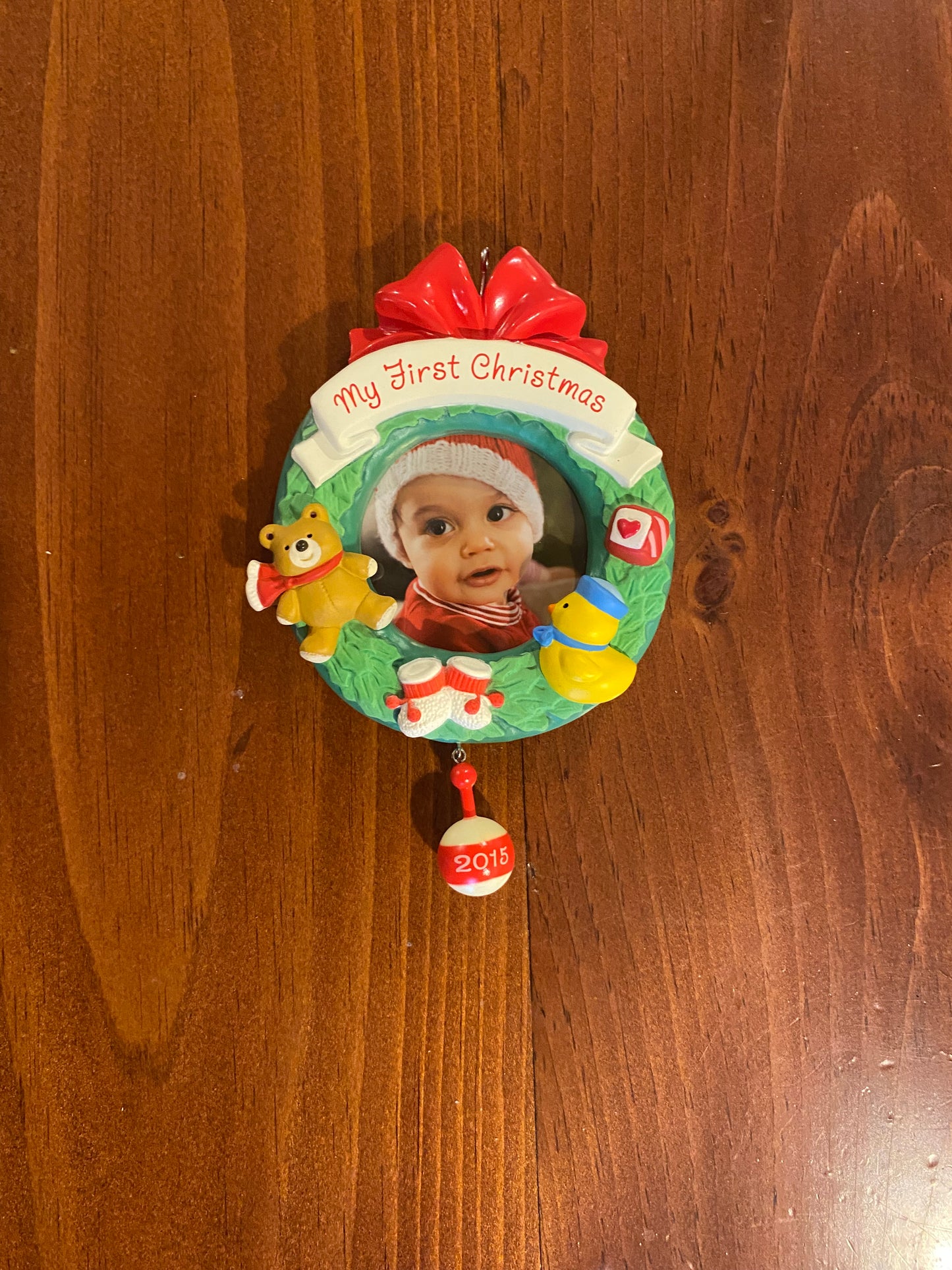 Hallmark Keepsake My First Christmas 2015 Photo Holder Ornament