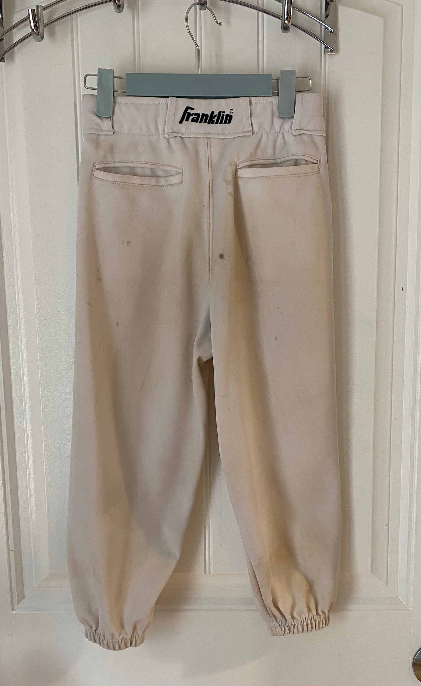 Franklin Baseball Pants Youth Large White Well Worn