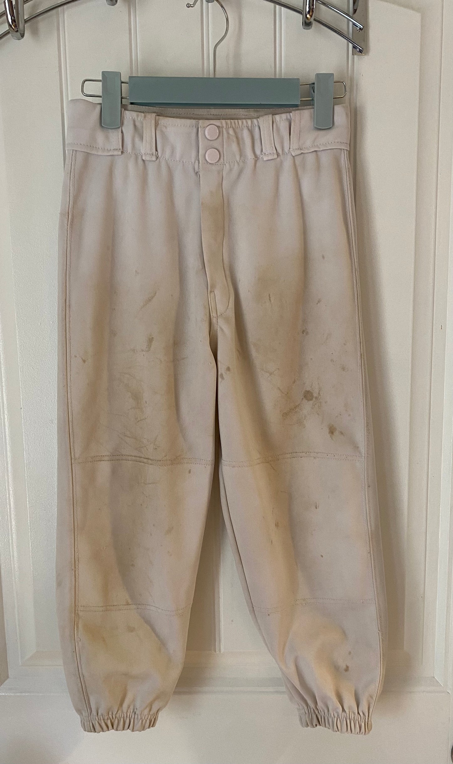 Franklin Baseball Pants Youth Large White Well Worn