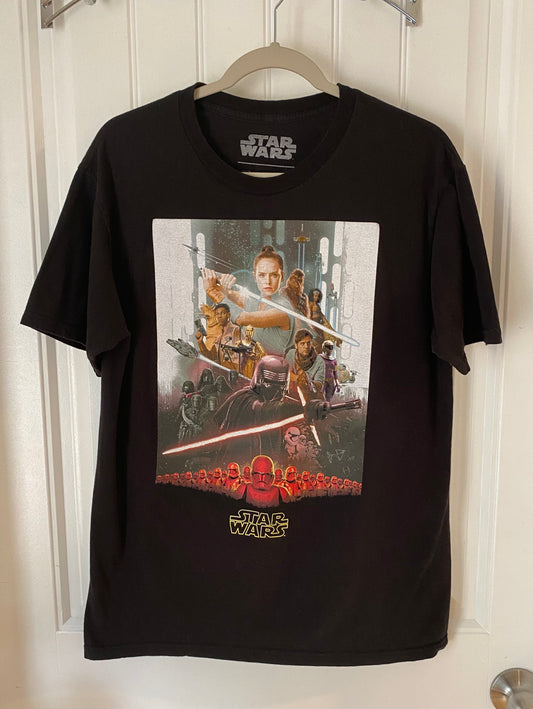 Star Wars The Rise of Skywalker Tee Shirt Black Womens' Medium