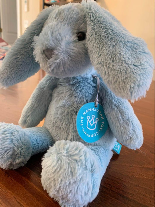 The Manhattan Toy Company Blue Bunny Stuffed Animal