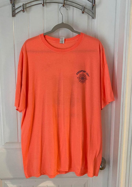 Chesapeake Life Coral Tee Shirt 2XL