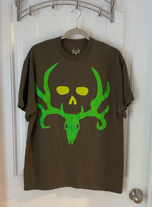 Deer Skull Graphic Tee Large