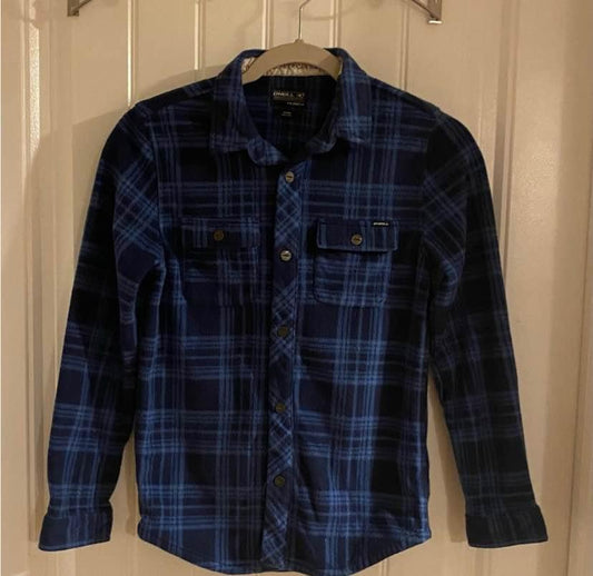 O'Neill Snap Button Fleece Flannel Boy's Medium