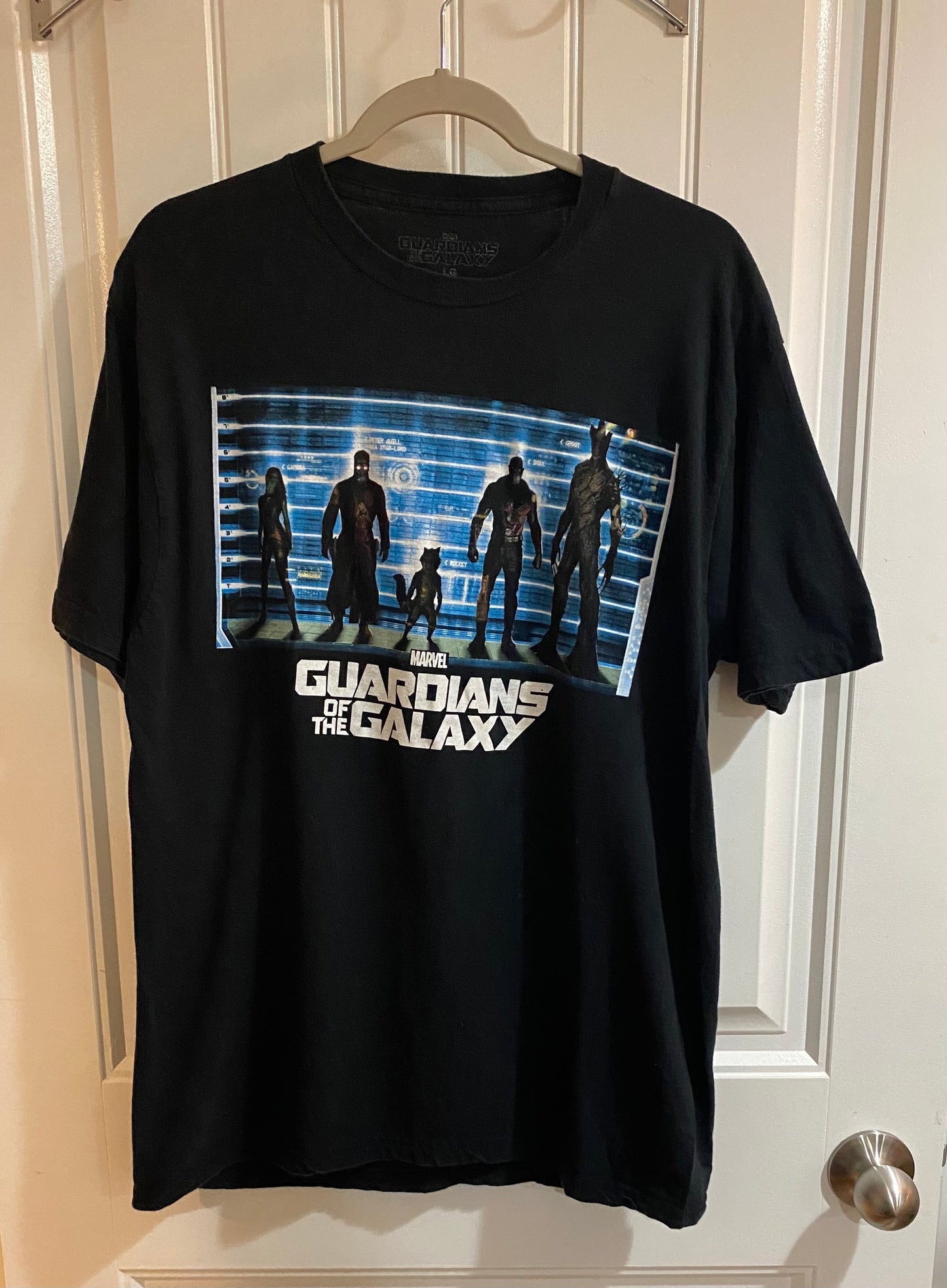 Marvel Guardians of the Galaxy Tee Shirt Black Mens' Large