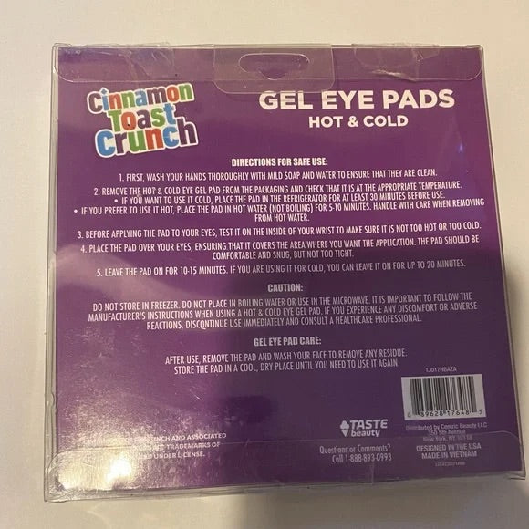 Cinnamon Toast Crunch Gel Eye Pads Hot & Cold