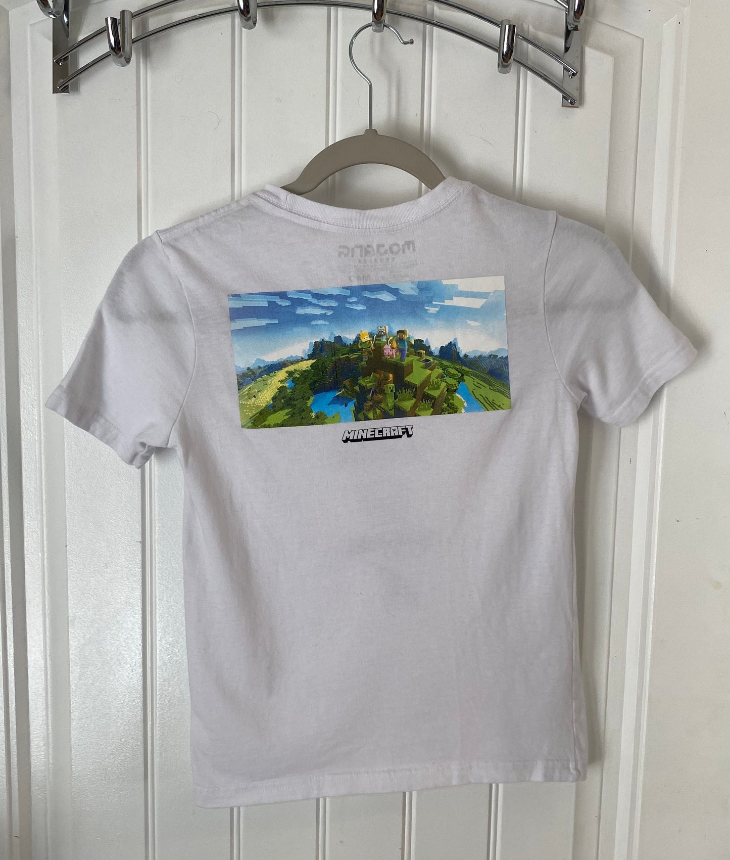 Mojang Studios Minecraft Short Sleeve Tee Shirt White Youth Medium (8)