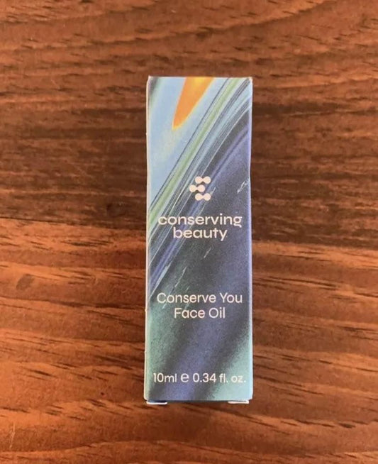 CONSERVING BEAUTY conserve you face oil, NEW 0.34oz dropper bottle in box