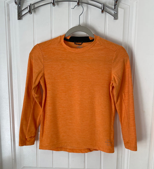 Athletic Works Boys Long Sleeve Orange Running Shirt M (8)