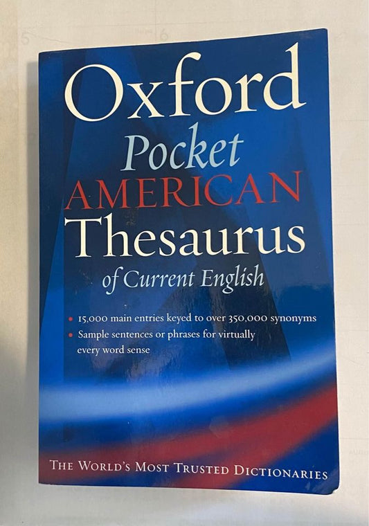 Oxford Pocket American Thesaurus of Current English 2002