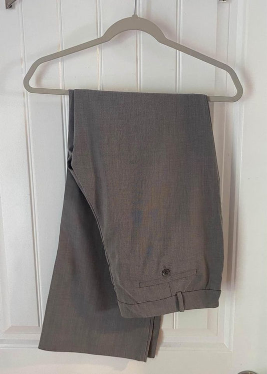 Mossimo Stretch Dress Pants Grey 14 Wide Leg