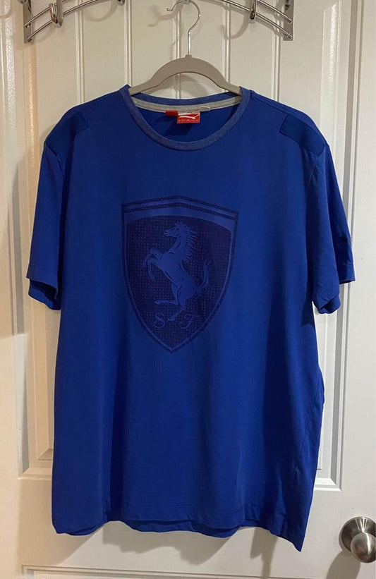 Ferrari Tee Shirt Blue Men's XL