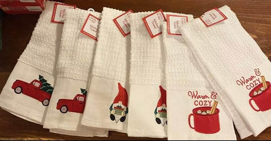 Christmas Kitchen Towels 6 pack